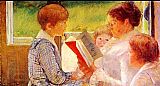Mrs Cassatt Reading to her Grandchildren, 1888 by Mary Cassatt